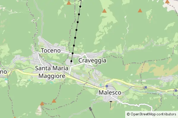 Mapa Craveggia