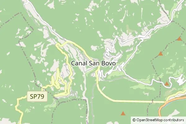 Mapa Canal San Bovo