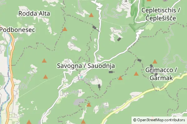 Mapa Savogna