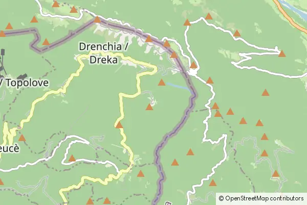 Mapa Drenchia