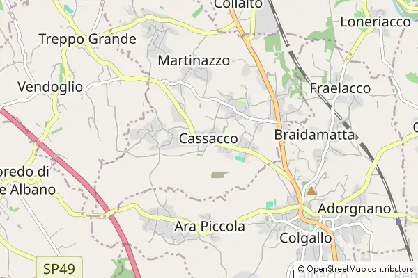 Mapa Cassacco