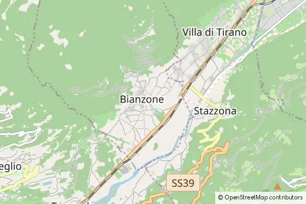 Mapa Bianzone