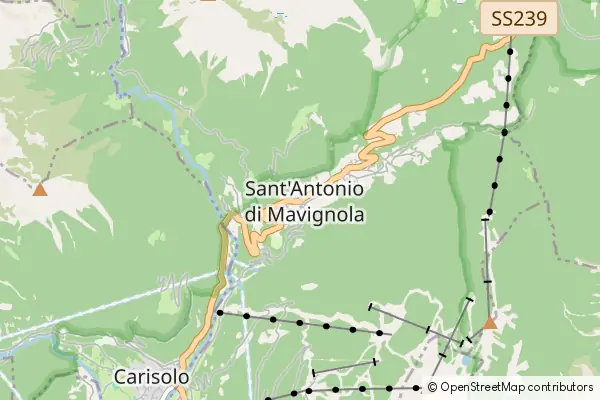 Mapa Sant'Antonio di Mavignola