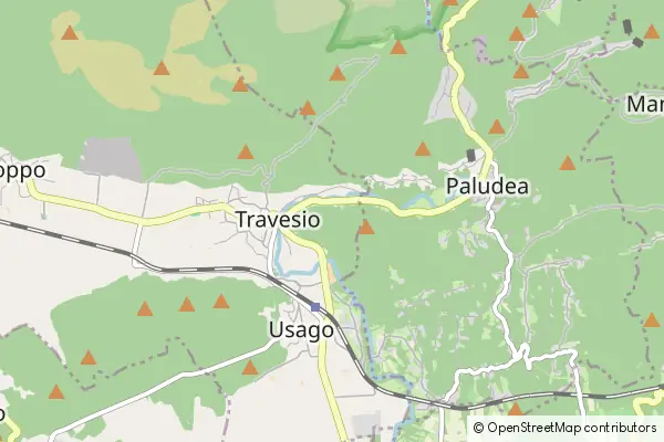 Mapa Travesio