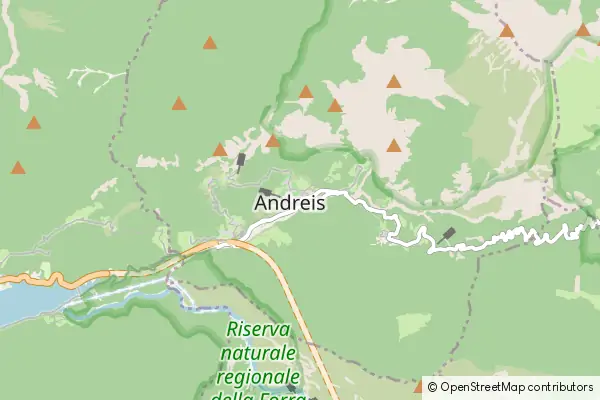 Mapa Andreis