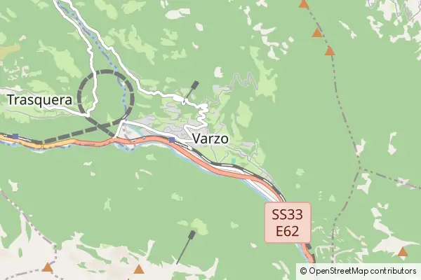 Mapa Varzo