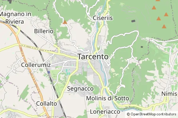 Mapa Tarcento