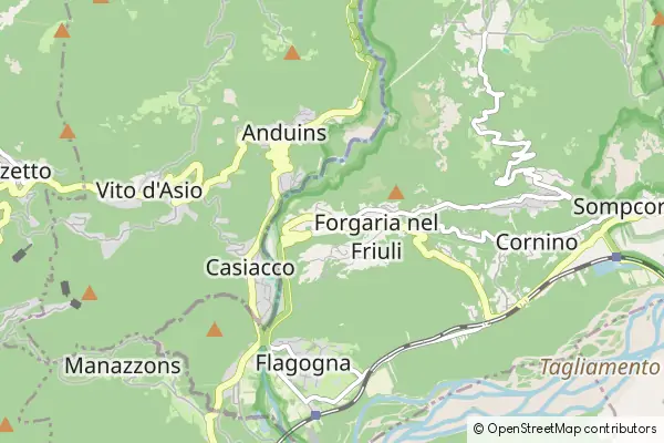 Mapa Forgaria nel Friuli