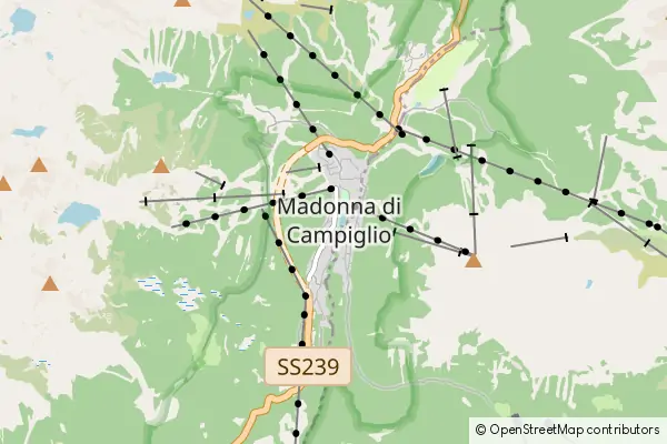 Mapa Madonna di Campiglio