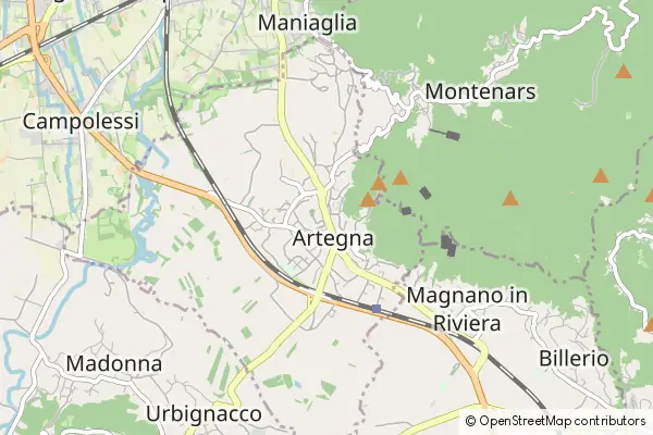 Mapa Artegna