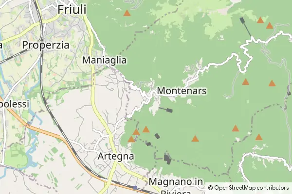 Mapa Montenars