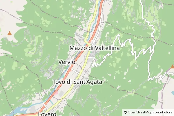 Mapa Mazzo di Valtellina