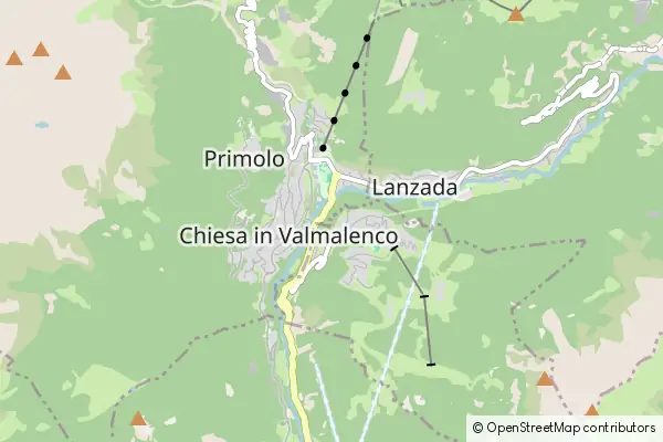 Mapa Chiesa in Valmalenco