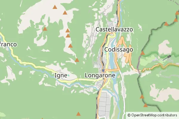 Mapa Longarone