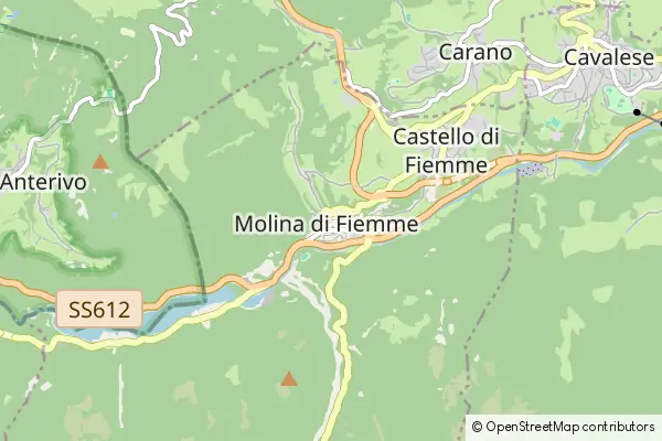 Mapa Molina di Fiemme