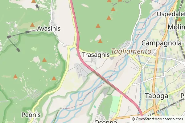 Mapa Trasaghis