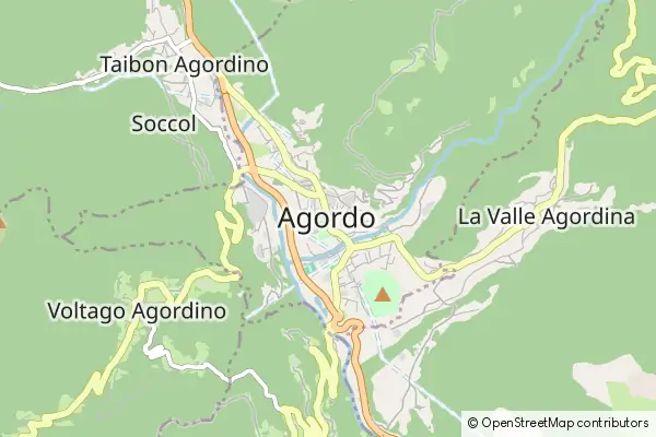 Mapa Agordo