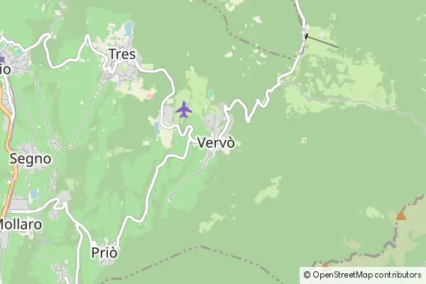 Mapa Vervò