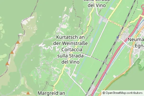 Mapa Cortaccia sulla Strada del Vino