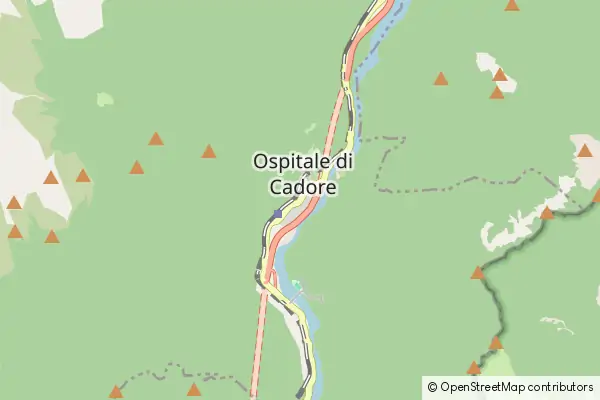 Mapa Ospitale di Cadore