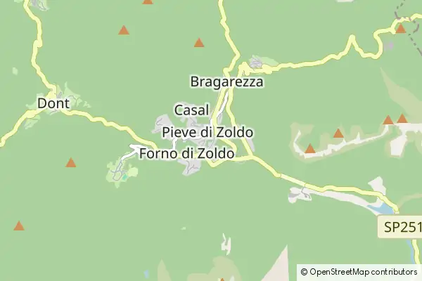 Mapa Val di Zoldo