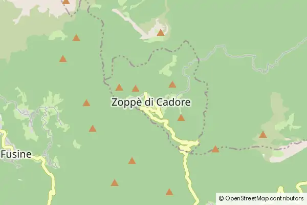 Mapa Zoppè di Cadore