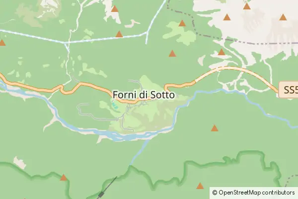 Mapa Forni di Sotto