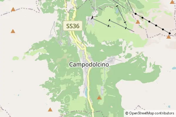 Mapa Campodolcino