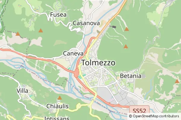 Mapa Tolmezzo