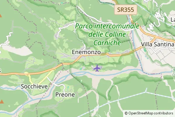 Mapa Enemonzo