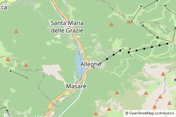 Mapa Alleghe