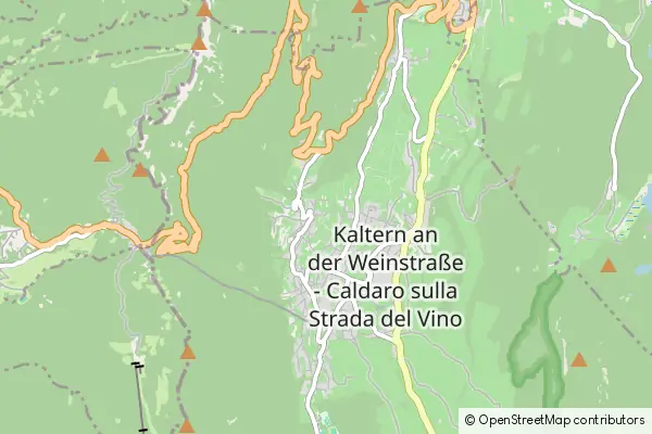 Mapa Caldaro sulla Strada del Vino