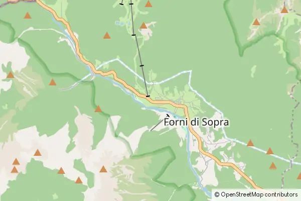 Mapa Forni di Sopra