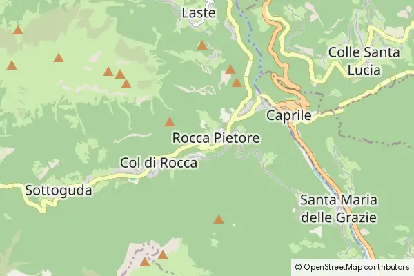 Mapa Rocca Pietore