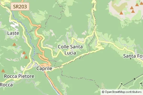 Mapa Colle Santa Lucia