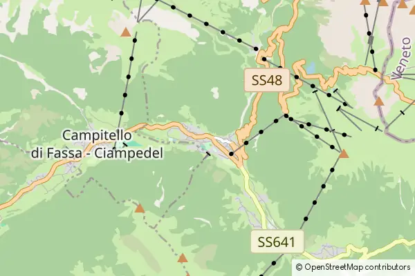 Mapa Canazei