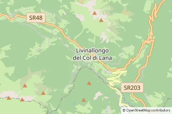 Mapa Livinallongo del Col di Lana