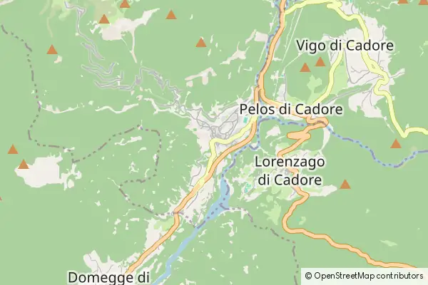 Mapa Lozzo di Cadore