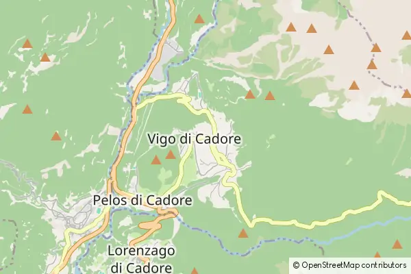 Mapa Vigo di Cadore