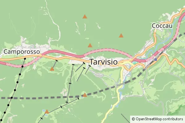 Mapa Tarvisio