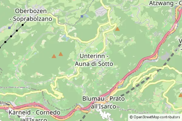 Mapa Auna di Sotto