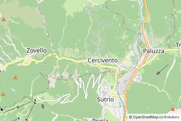 Mapa Cercivento