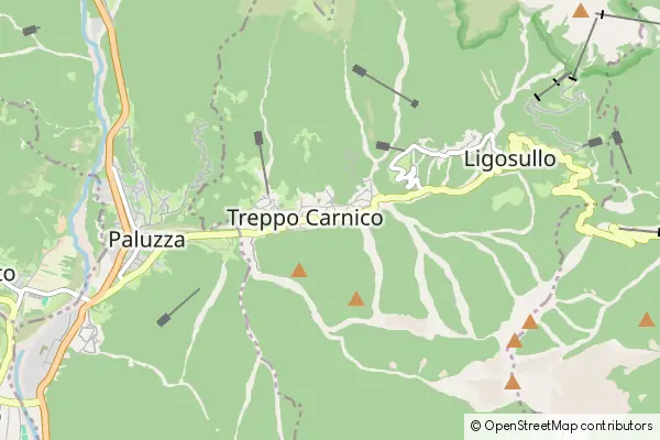 Mapa Treppo Carnico