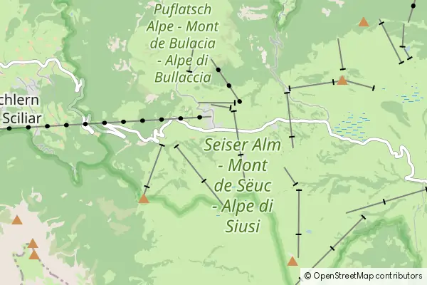 Mapa Alpe di Siusi