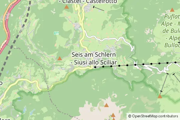 Mapa Siusi allo Sciliar