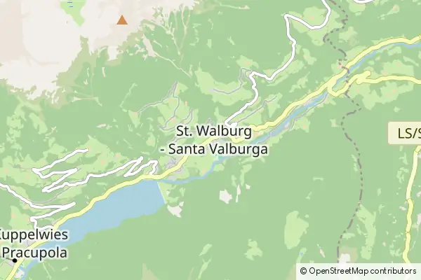 Mapa Santa Valburga