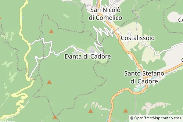 Mapa Danta di Cadore