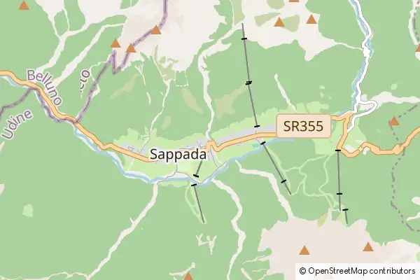 Mapa Sappada