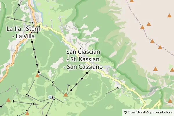 Mapa San Cassiano