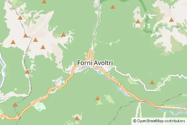 Mapa Forni Avoltri